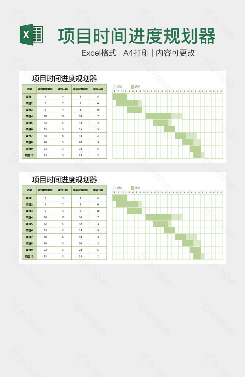 项目时间进度规划器