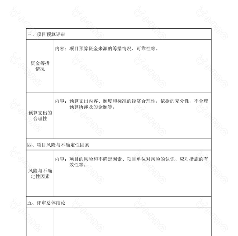 项目评审报告no.2