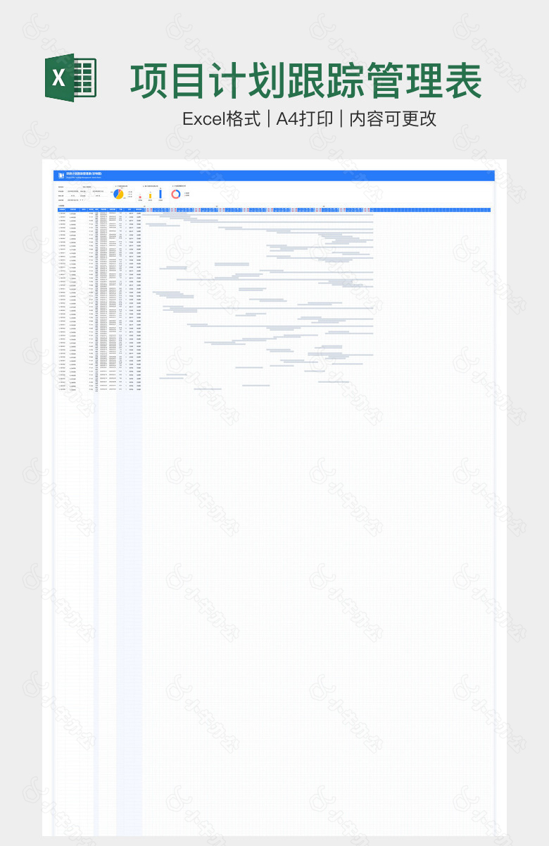 项目计划跟踪管理表