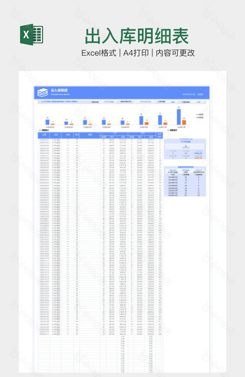 出入库明细表