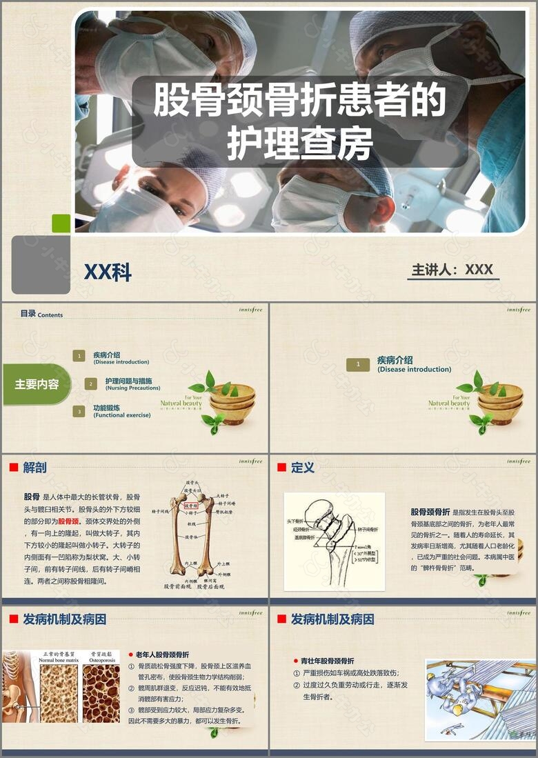 股骨颈骨折患者的护理查房