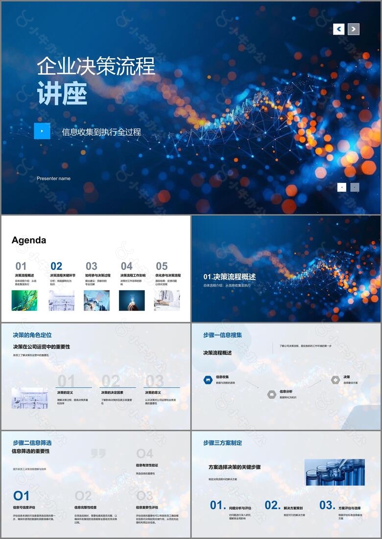 企业决策流程讲座PPT模板