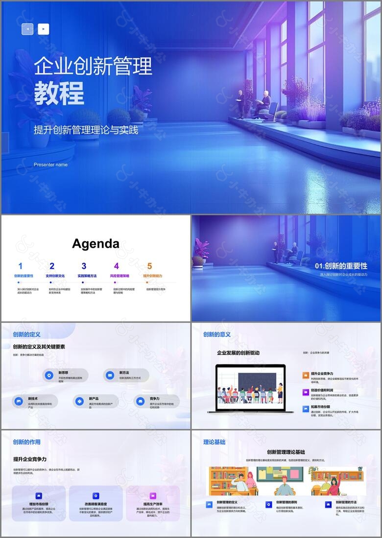 企业创新管理教程PPT模板