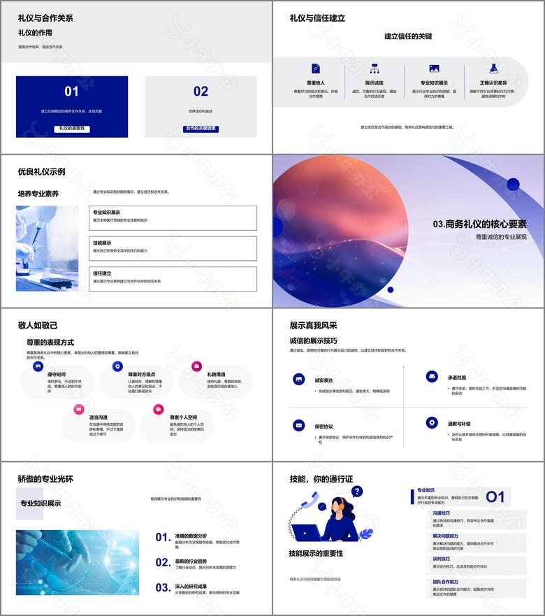商务礼仪在生物医疗行业PPT模板no.2
