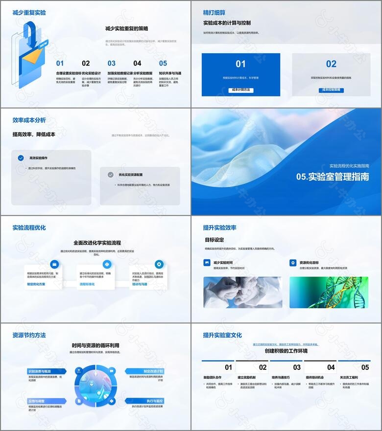实验流程优化PPT模板no.4