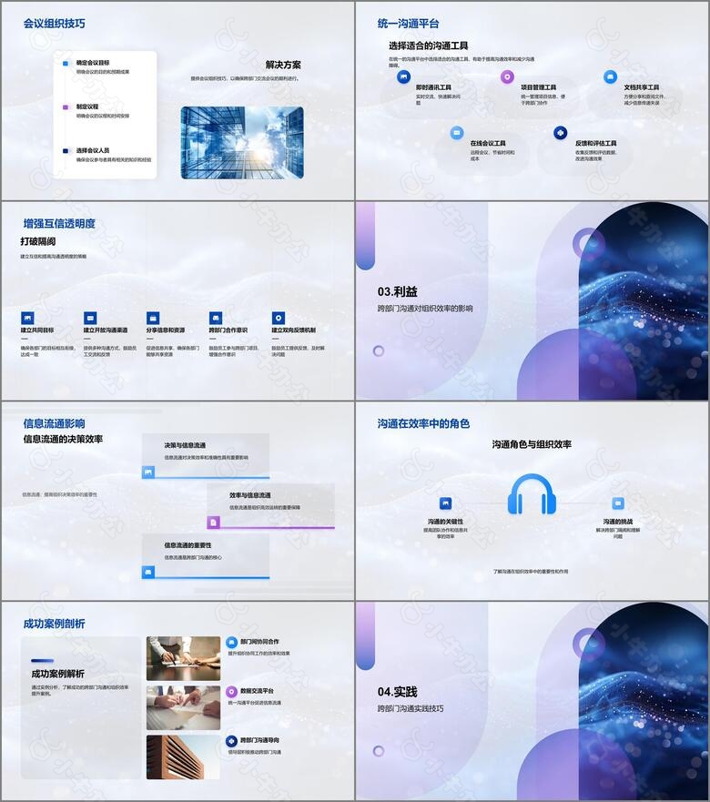 提升跨部门沟通效率PPT模板no.2