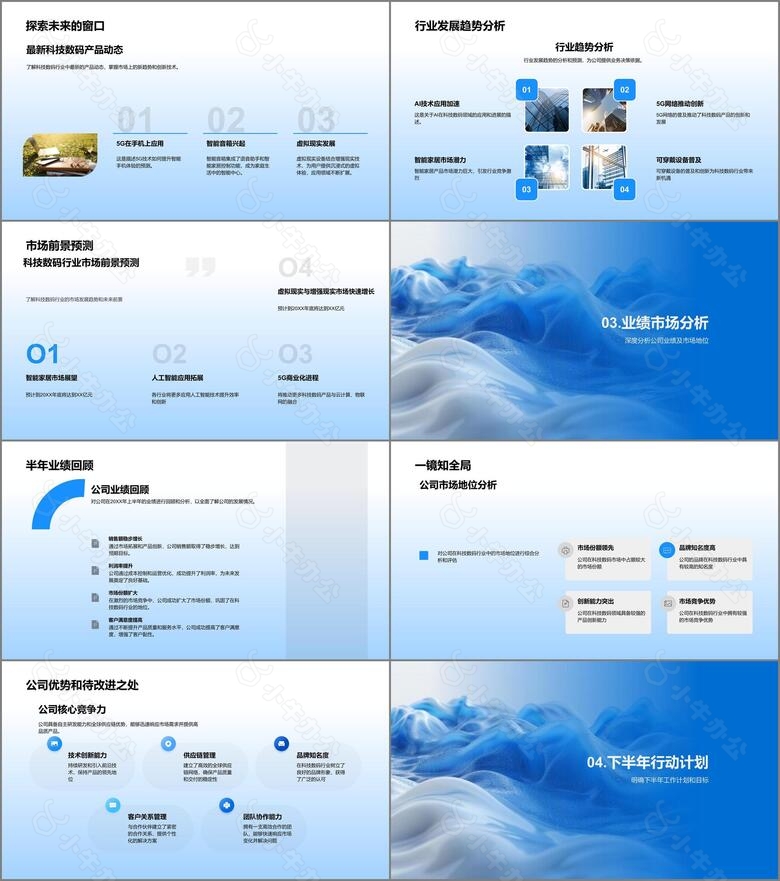 数码科技半年报告PPT模板no.2