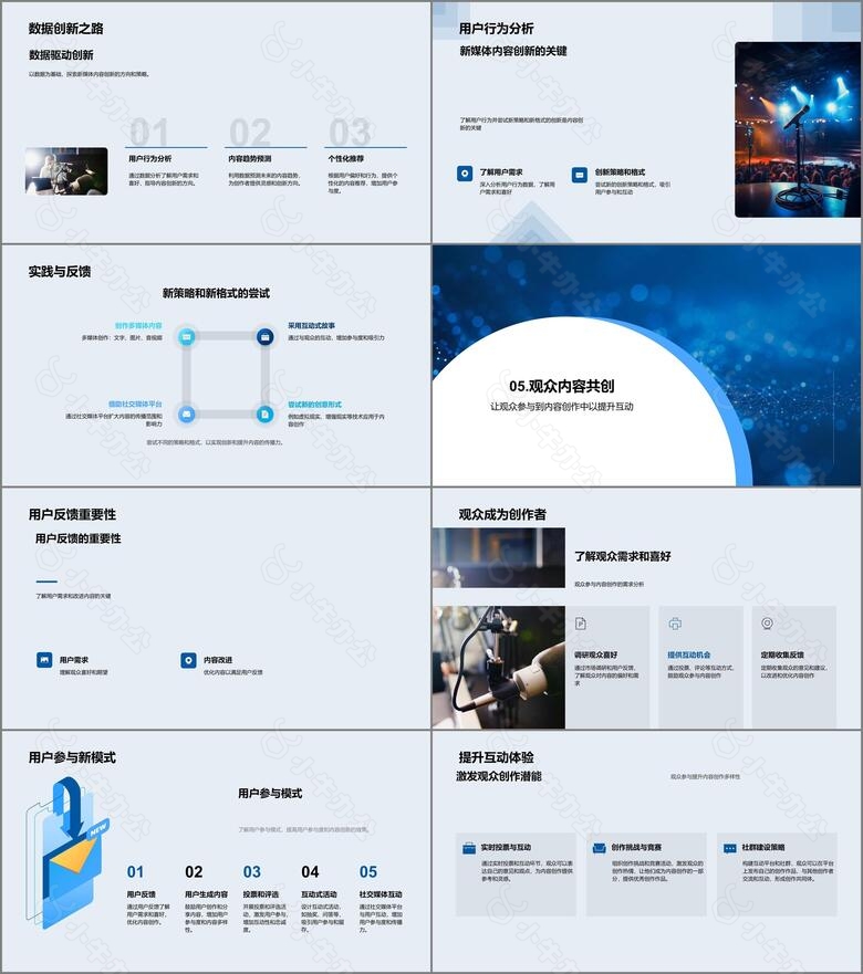 新媒体内容创新讲座PPT模板no.4