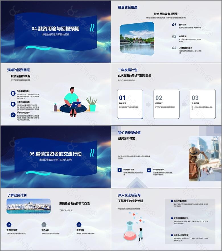 智能旅游业务筹备报告PPT模板no.3