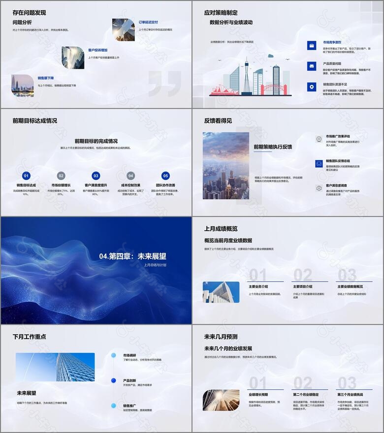 月度业绩报告汇总PPT模板no.3