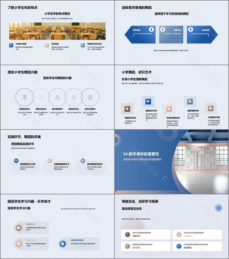 舞蹈课堂PPT教程no.3