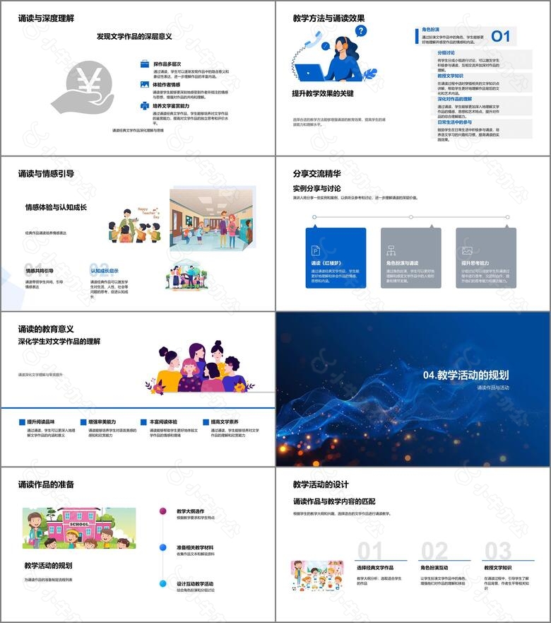 诵读教学策略报告PPT模板no.3