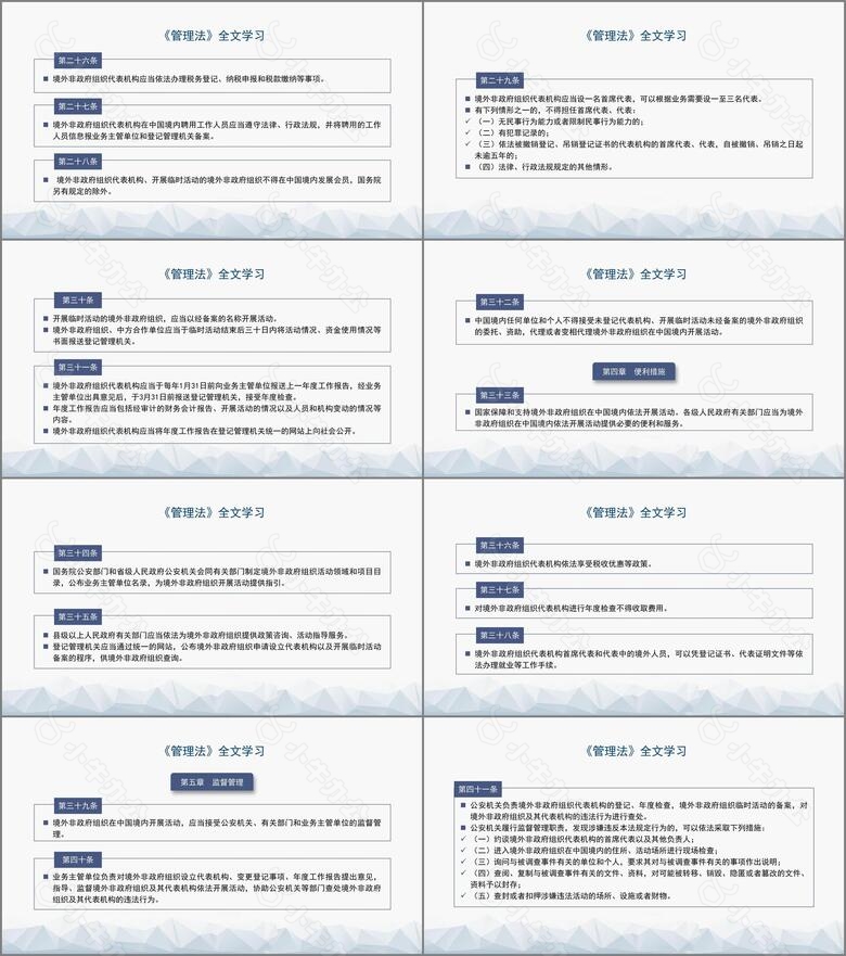 2024中华人民共和国境外非政府组织境内活动管理法解读PPTno.4