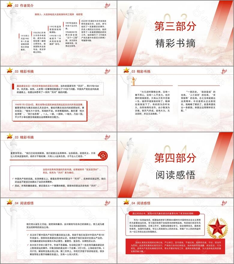 中国共产党百年廉洁政治之路书籍品鉴学习PPT课件no.2