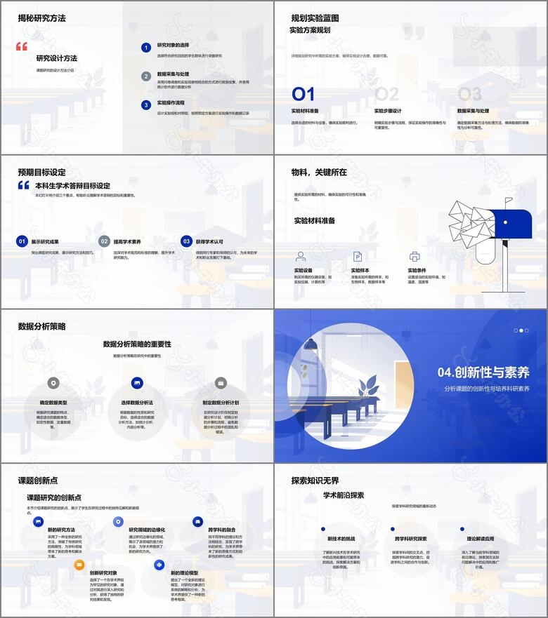 本科论文答辩指导PPT模板no.3