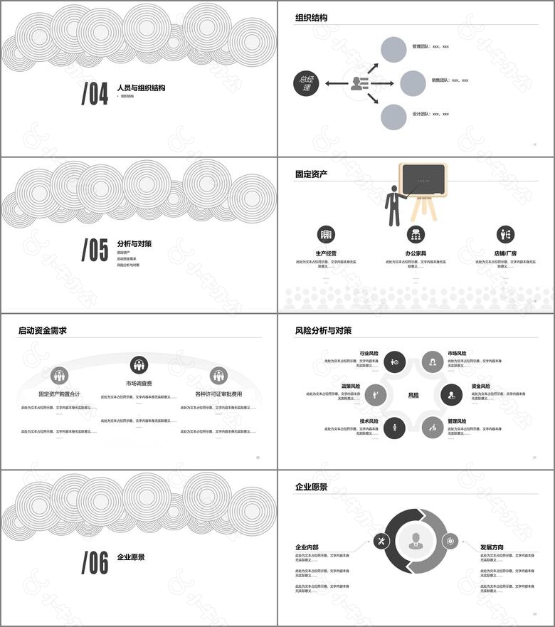 白色商务风LED灯项目策划书商务计划书PPT模板下载no.3