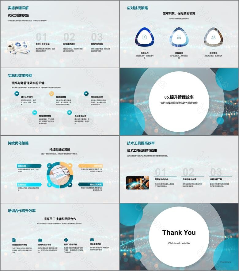 财务管理优化报告PPT模板no.3