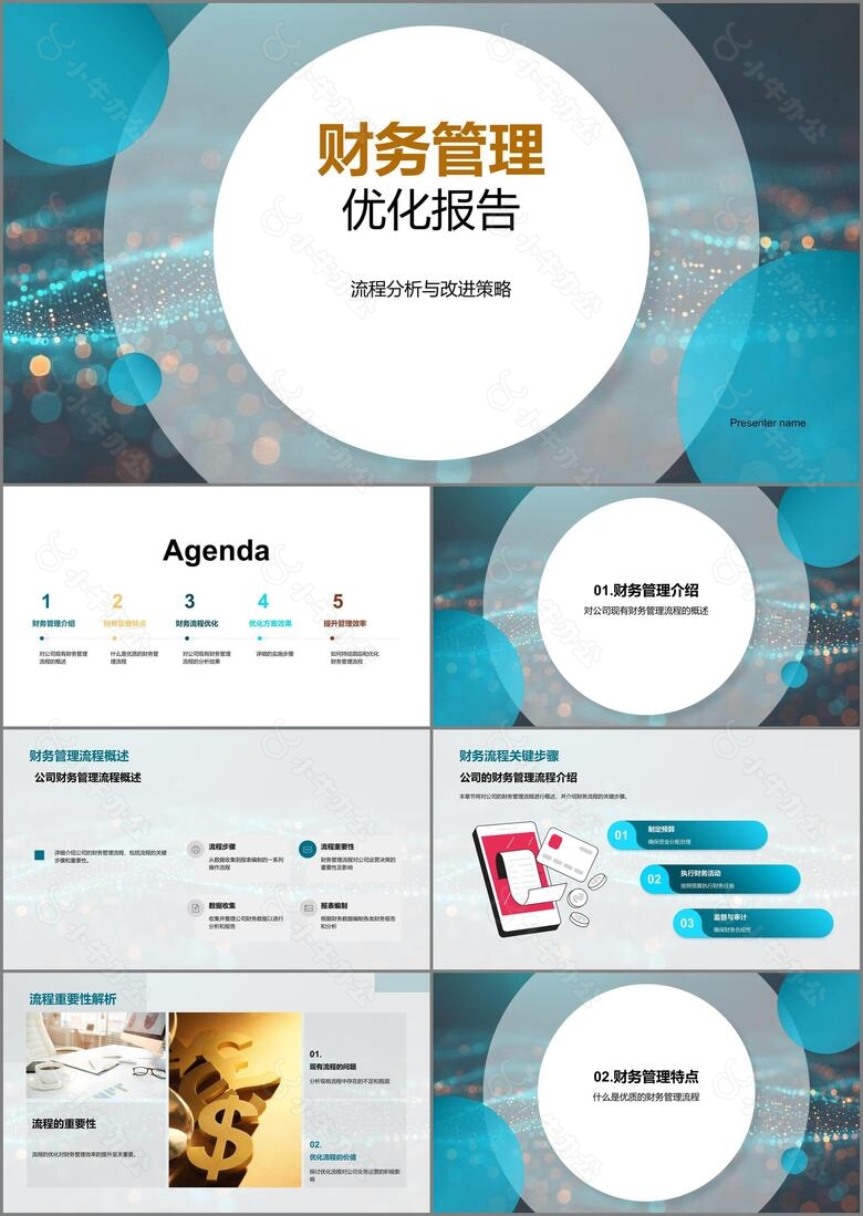 财务管理优化报告PPT模板