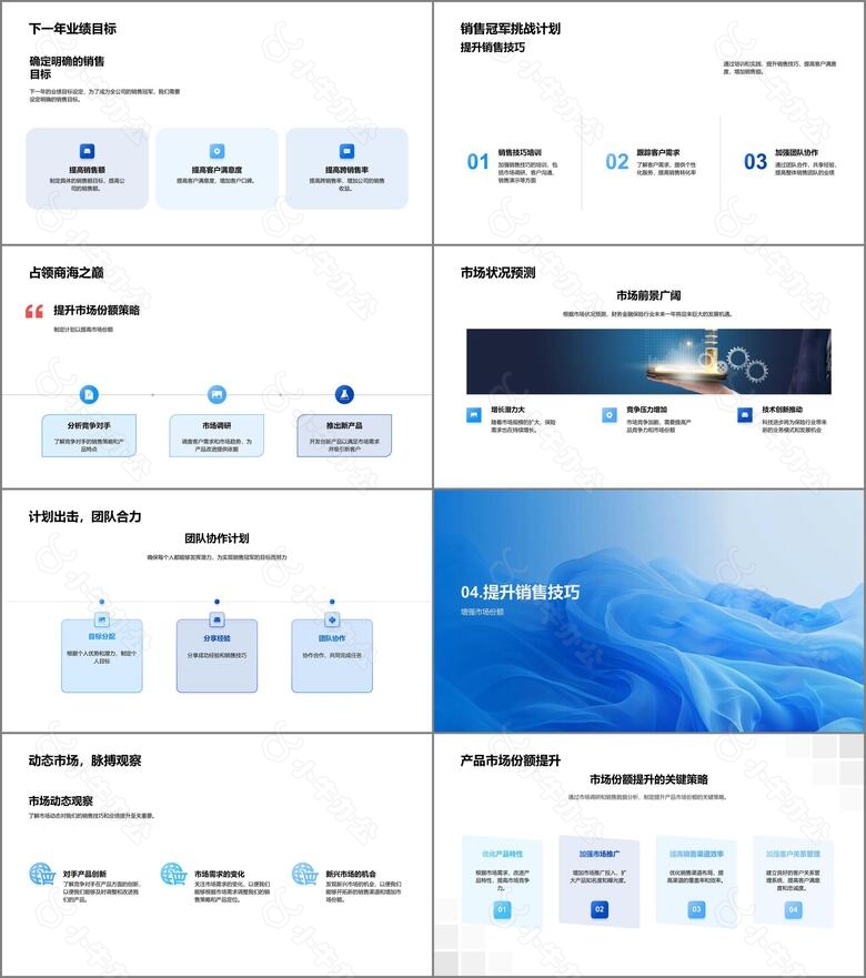 保险销售年度汇总PPT模板no.3