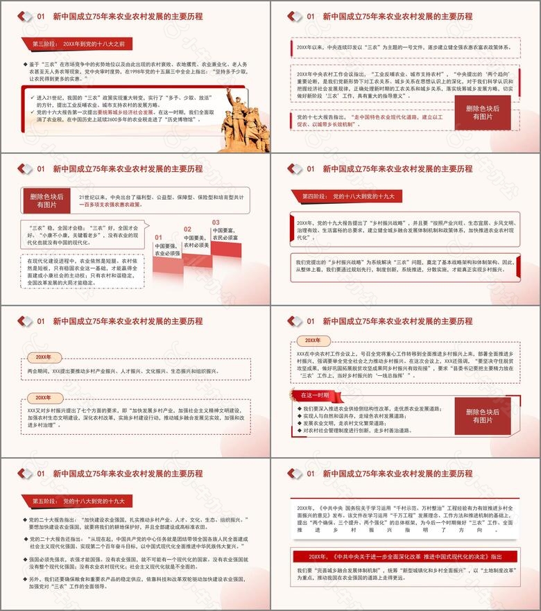 农业农村发展面貌发生翻天覆地的变化新中国成立75周年农业发展成就党课PPTno.2