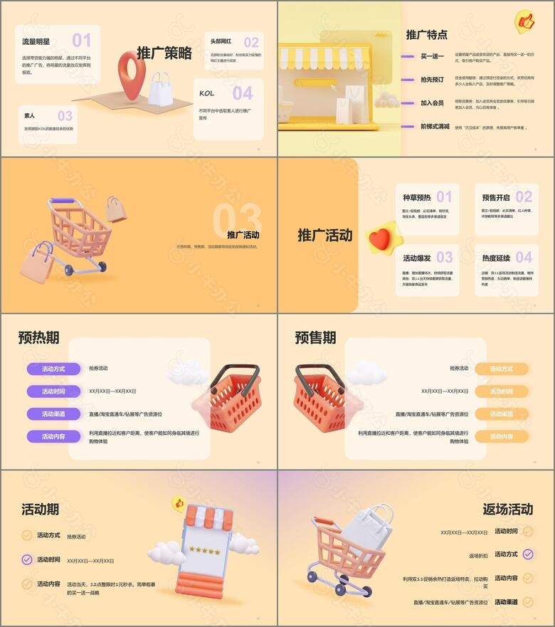 黄色创意电商运营活动策划PPTno.2