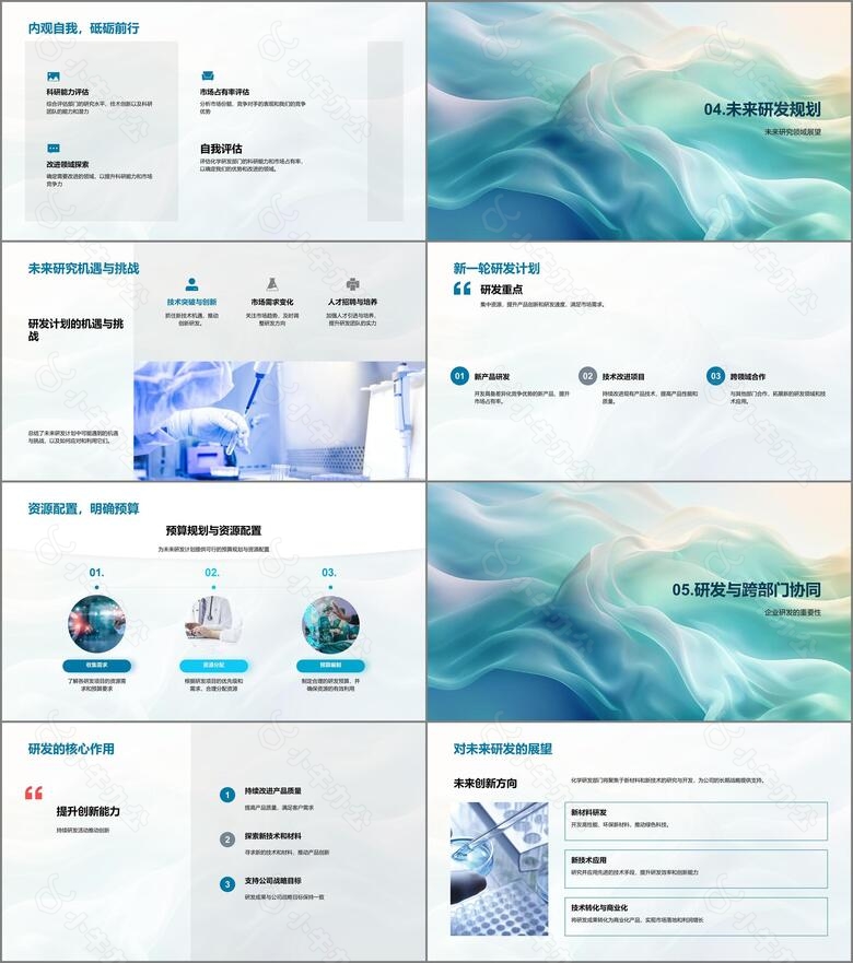 化学研发报告汇总PPT模板no.3