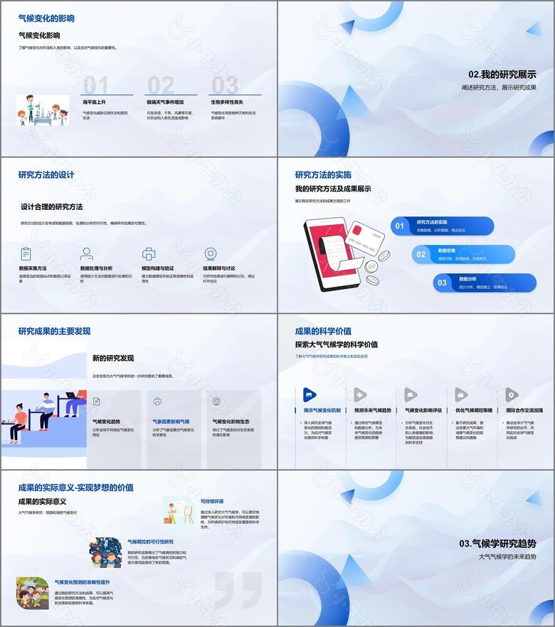 大气气候学开题报告PPT模板no.2