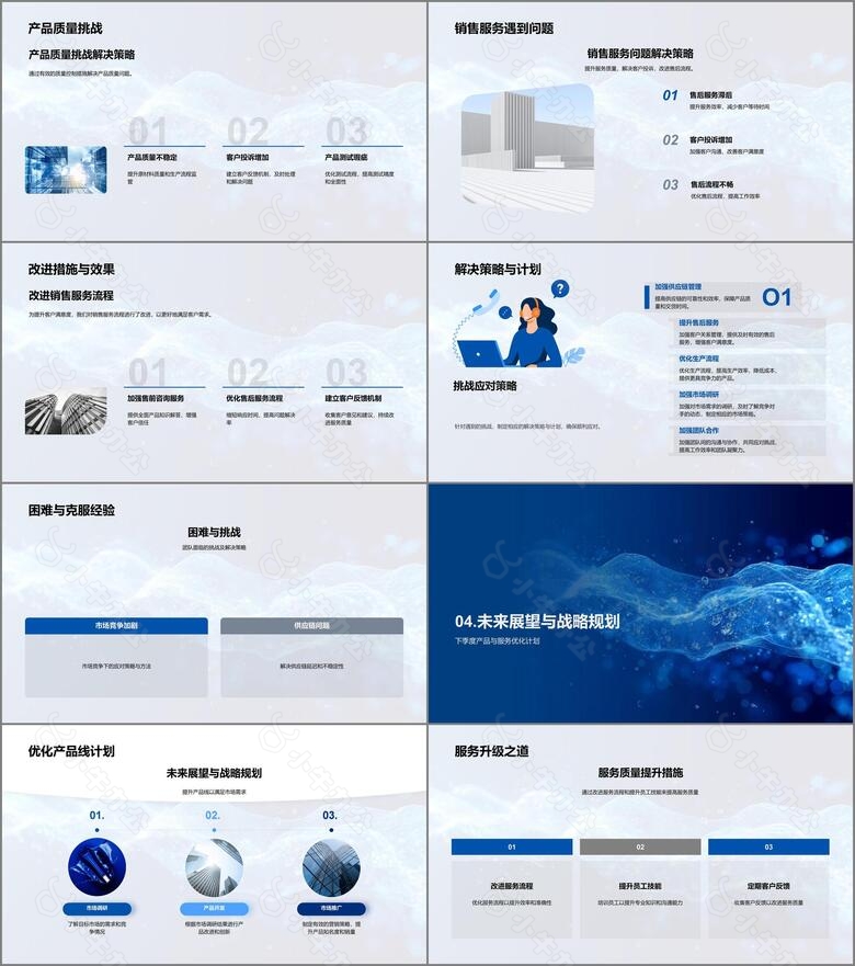 工业机械季度工作报告PPT模板no.3