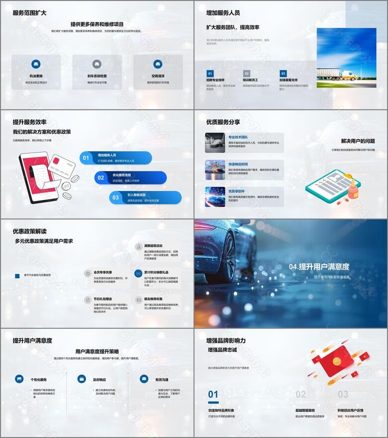 春节汽车优保指南PPT模板no.3