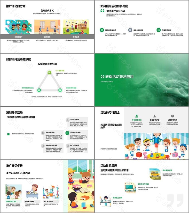 环保活动策划教程PPT模板no.4