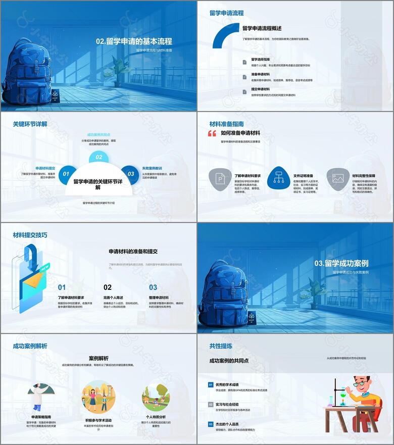 留学申请教程PPT模板no.2