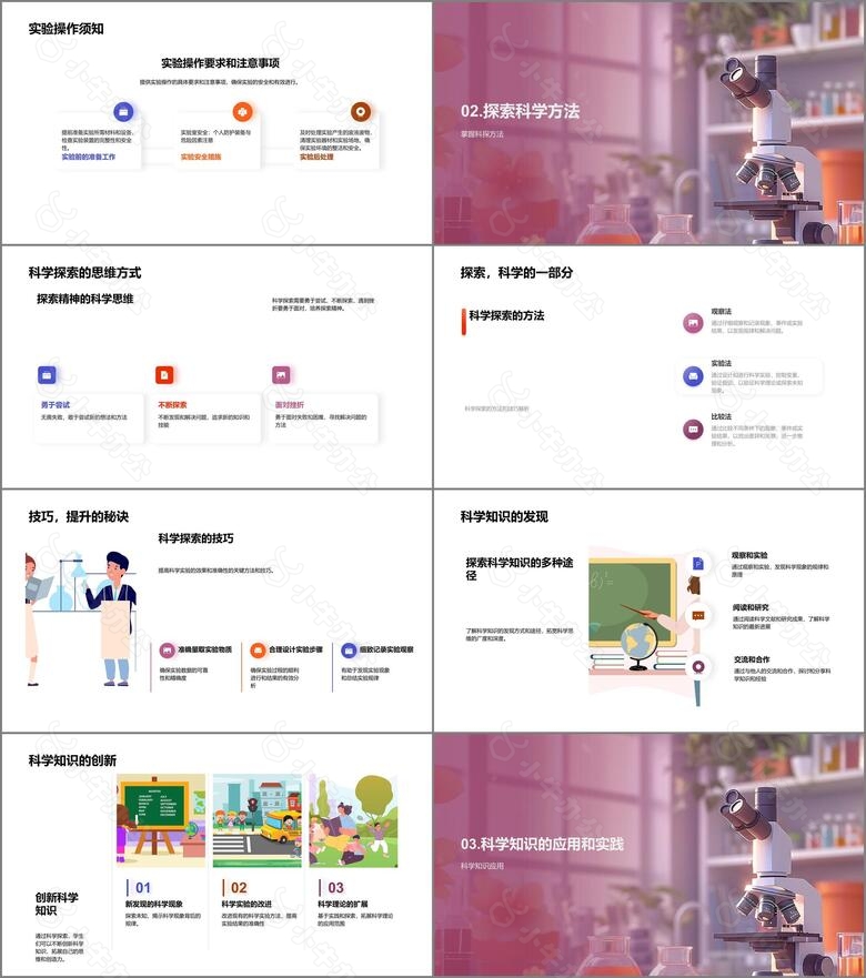 科学实验实践教程PPT模板no.2