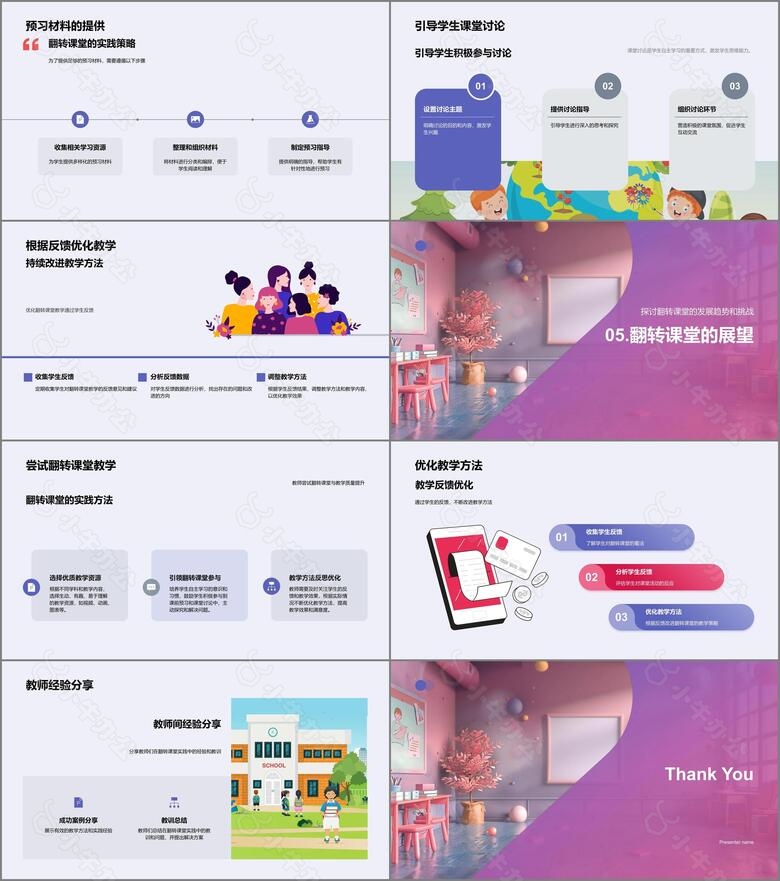 翻转课堂实操教程PPT模板no.3