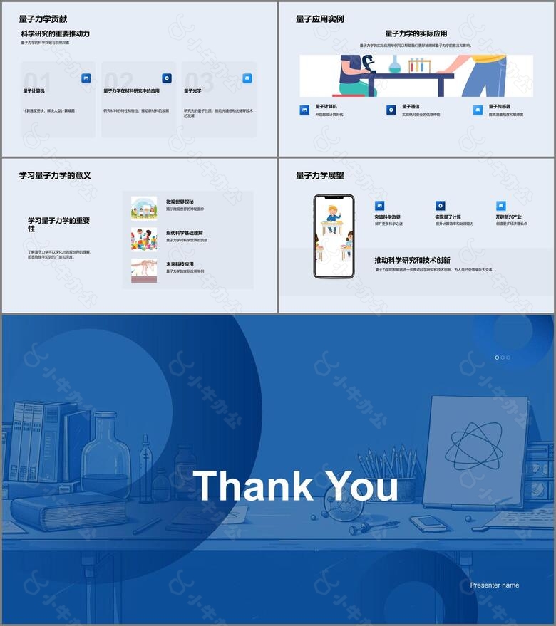 量子力学基础PPT模板no.4