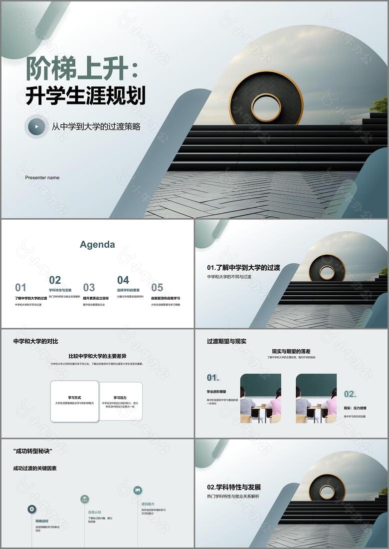 阶梯上升升学生涯规划